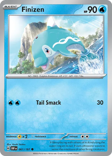 Finizen, Pokémon card OBF 061 — Obsidian Flames set