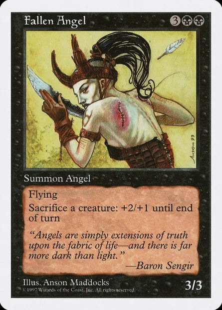 Fallen Angel, Magic card 5ED 161 — Fifth Edition set