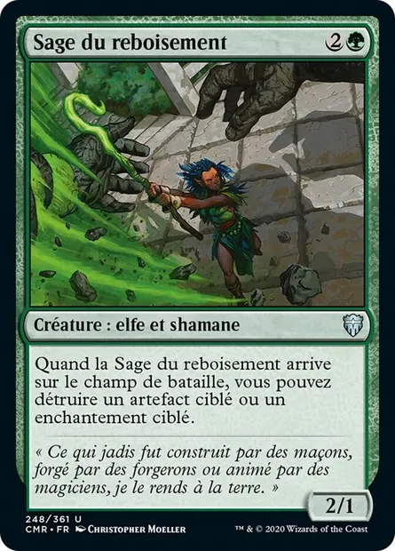 Sage du reboisement, carte Magic CMR 248 — extension Commander Legends