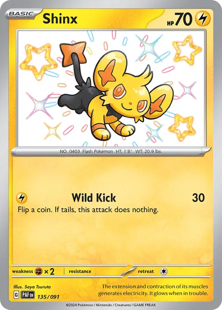 Shinx, Pokémon card PAF 135 — Paldean Fates set