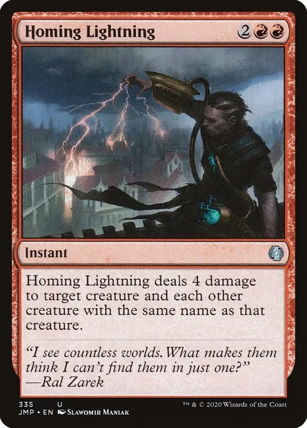 Homing Lightning, Magic card JMP 335 — Jumpstart set