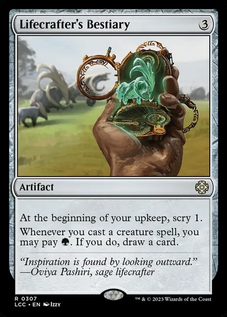 Lifecrafter's Bestiary, Magic card LCC 307 — The Lost Caverns of Ixalan Commander set