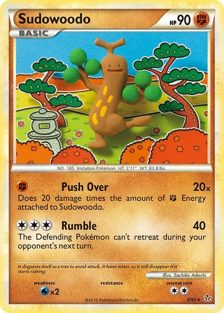 Sudowoodo, Pokémon card UL 9 — Unleashed set