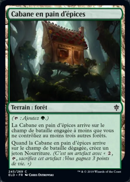 Cabane en pain d'épices, carte Magic ELD 245 — extension Throne of Eldraine