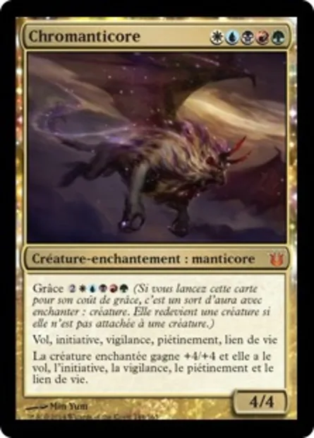 Chromanticore, carte Magic BNG 144 — extension Créations divines