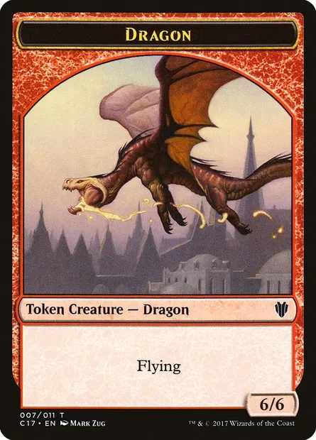 Dragon, carte Magic TC17 7 — extension Commander 2017 Tokens