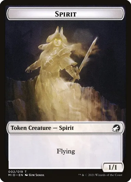 Spirit, Magic card TMID 2 — Innistrad: Midnight Hunt Tokens set