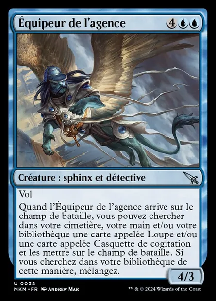 Équipeur de l'agence, carte Magic MKM 38 — extension Murders at Karlov Manor