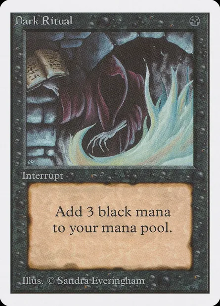Dark Ritual, Magic card 2ED 99 — Unlimited Edition set