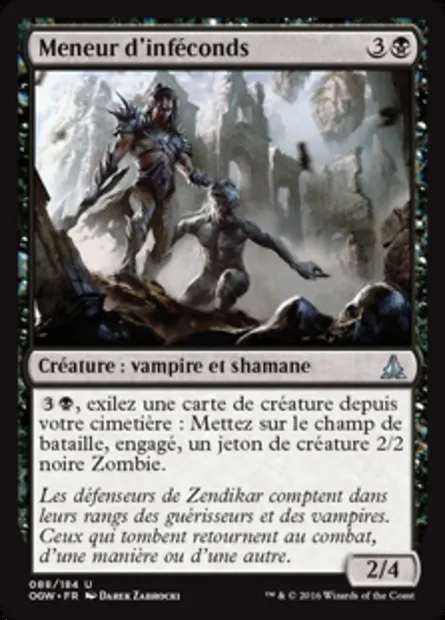 Meneur d'inféconds, carte Magic OGW 88 — extension Le serment des Sentinelles