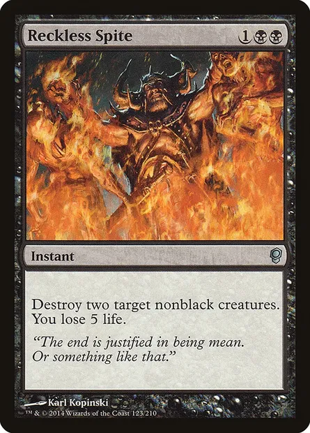 Reckless Spite, Magic card CNS 123 — Conspiracy set