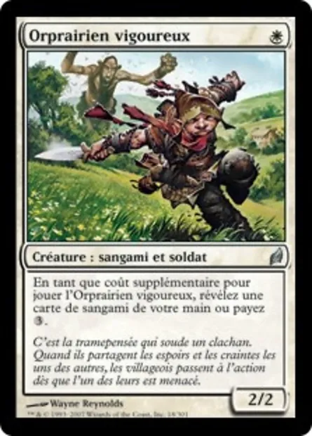 Orprairien vigoureux, carte Magic LRW 18 — extension Lorwyn