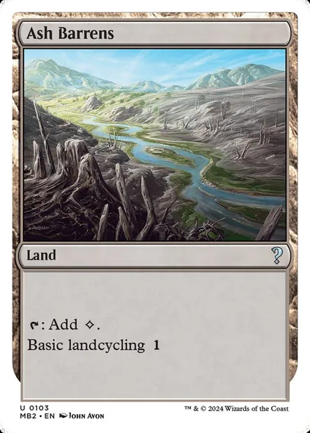 Ash Barrens, Magic card MB2 103 — Mystery Booster 2 set
