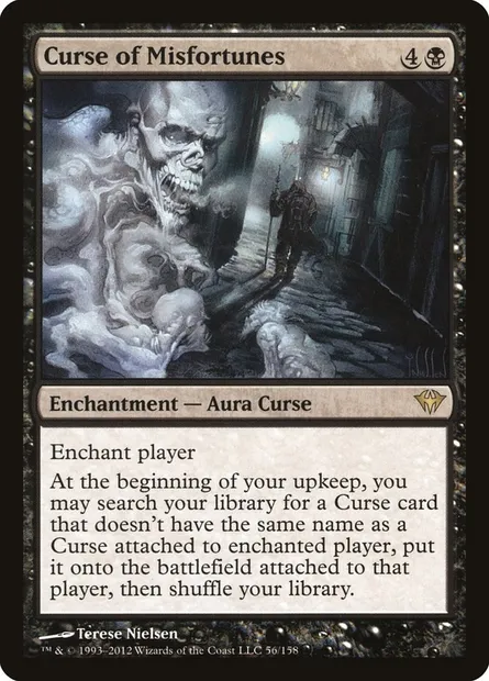 Curse of Misfortunes, Magic card DKA 56 — Dark Ascension set