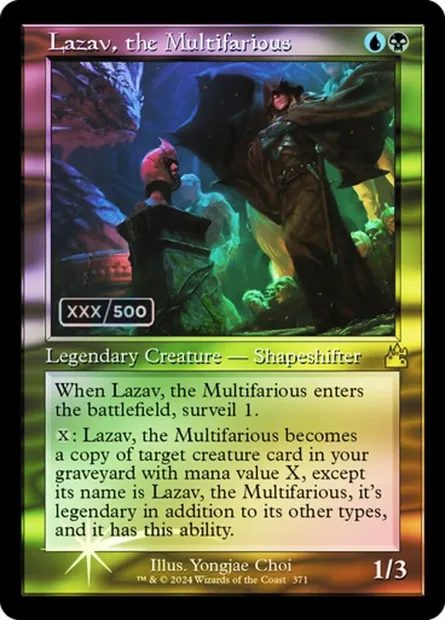 Lazav, the Multifarious, Magic card RVR 371z — Ravnica Remastered set