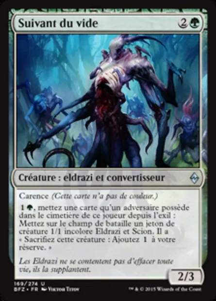 Suivant du vide, carte Magic BFZ 169 — extension La bataille de Zendikar