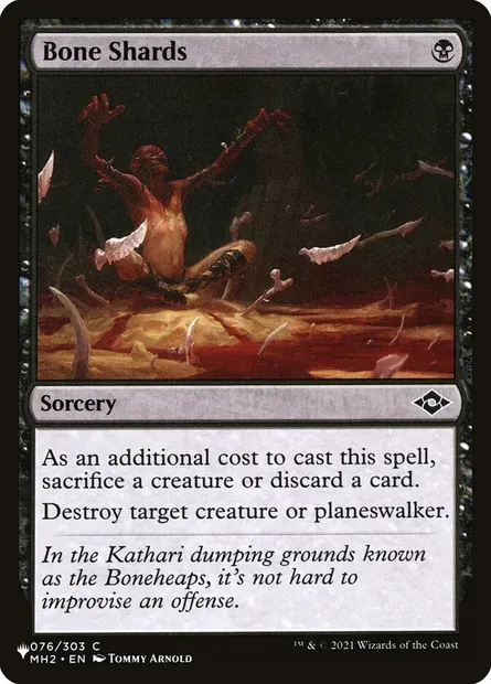 Échardes d'os, carte Magic PLST MH2-76 — extension The List