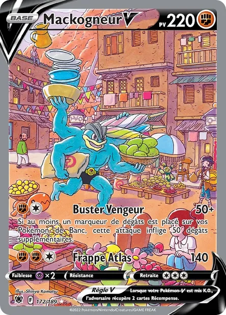 Mackogneur V, carte Pokémon ASR 172 — extension Astres Radieux