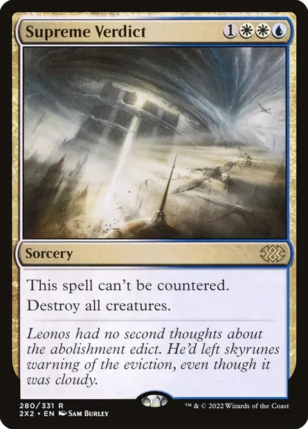 Supreme Verdict, Magic card 2X2 280 — Double Masters 2022 set