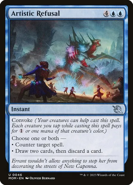 Artistic Refusal, Magic card MOM 46 — March of the Machine set