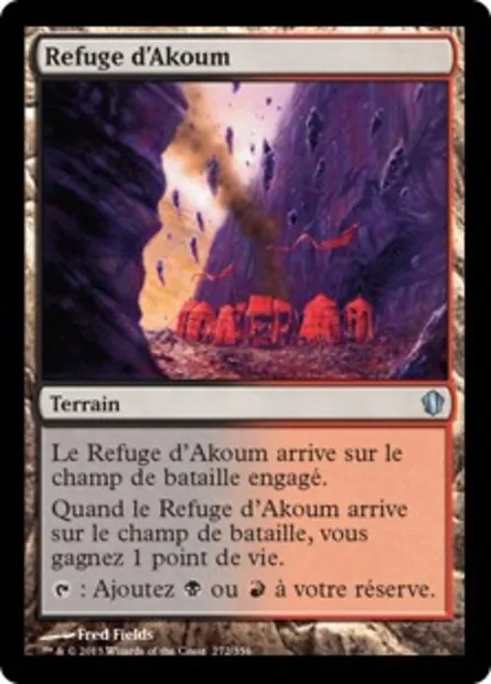 Refuge d'Akoum, carte Magic C13 272 — extension Commander 2013