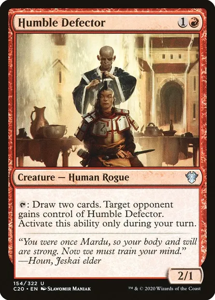 Humble Defector, Magic card C20 154 — Commander 2020 set