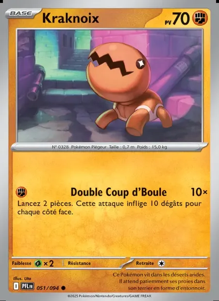 Kraknoix, carte Pokémon PFL 051 — extension Flammes Fantasmagoriques