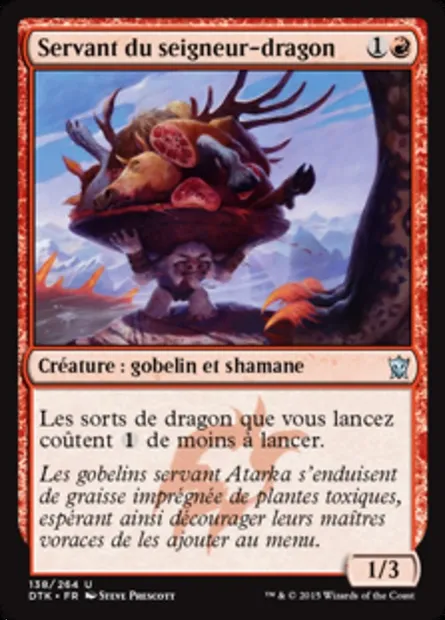 Servant du seigneur-dragon, carte Magic DTK 138 — extension Les Dragons de Tarkir