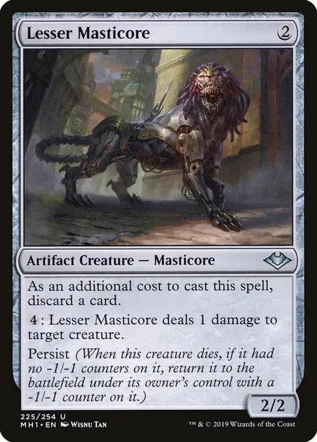 Lesser Masticore, Magic card MH1 225 — Modern Horizons set