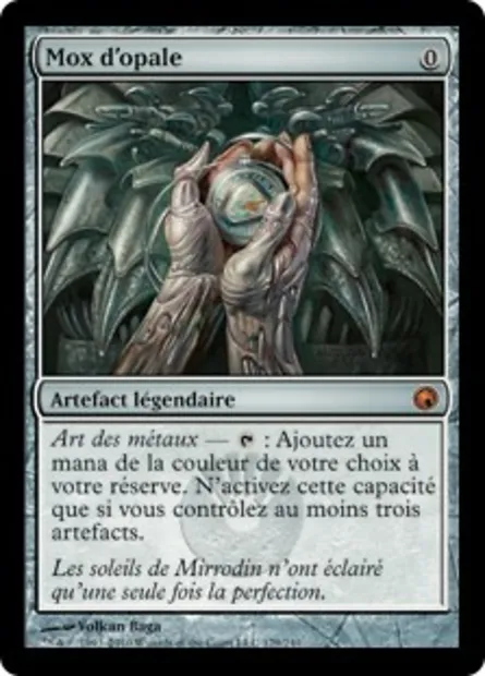 Mox d'opale, carte Magic SOM 179 — extension Cicatrices de Mirrodin