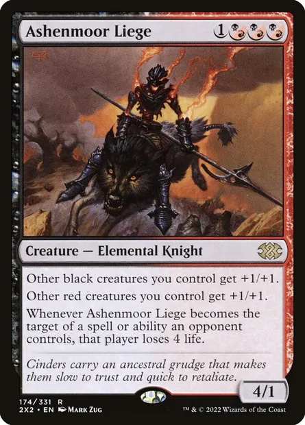 Ashenmoor Liege, Magic card 2X2 174 — Double Masters 2022 set