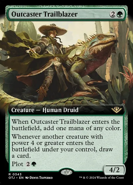 Outcaster Trailblazer, Magic card OTJ 343 — Outlaws of Thunder Junction set