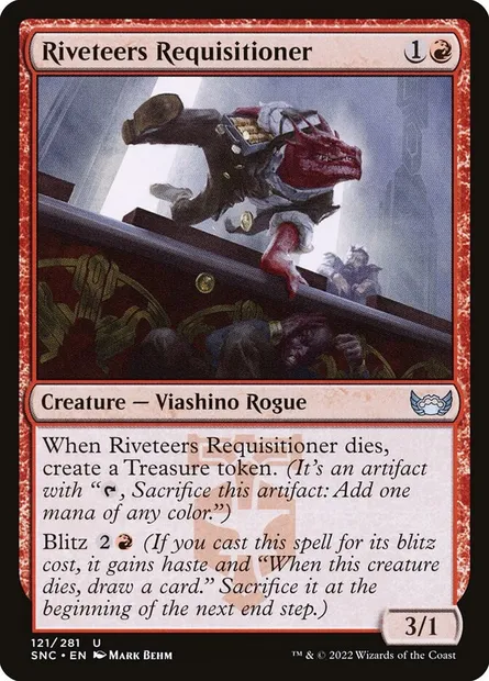 Riveteers Requisitioner, Magic card SNC 121 — Streets of New Capenna set