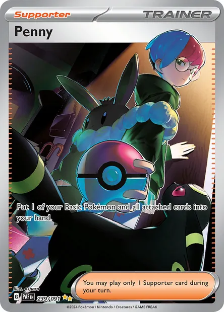 Penny, Pokémon card PAF 239 — Paldean Fates set