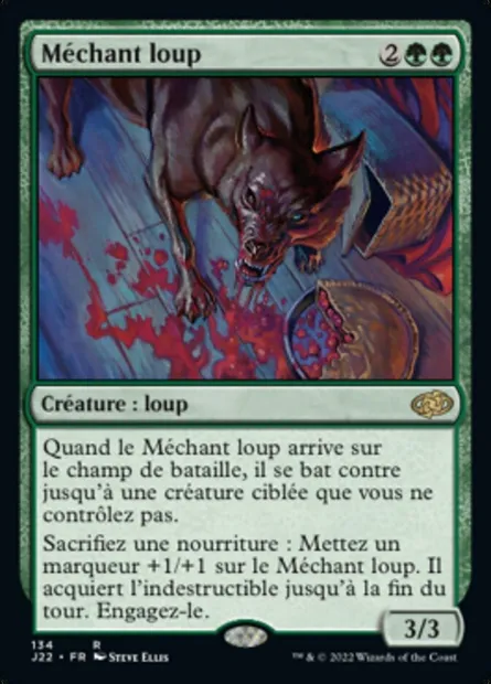 Méchant loup, carte Magic J22 134 — extension Jumpstart 2022
