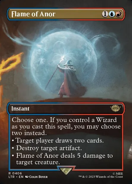 Flame of Anor, Magic card LTR 406 — The Lord of the Rings: Tales of Middle-earth set