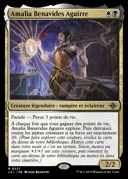 Amalia Benavides Aguirre, carte Magic LCI 221 — extension The Lost Caverns of Ixalan
