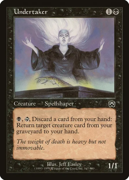 Undertaker, Magic card MMQ 167 — Mercadian Masques set