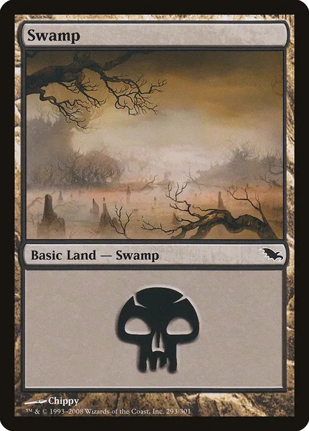 Swamp, Magic card SHM 293 — Shadowmoor set