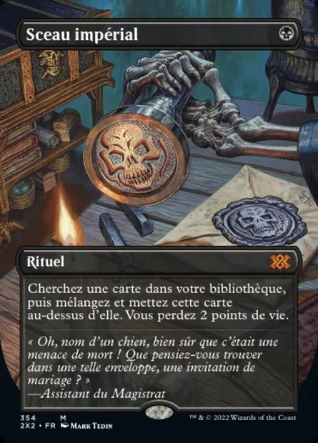 Sceau impérial, carte Magic 2X2 354 — extension Double Masters 2022