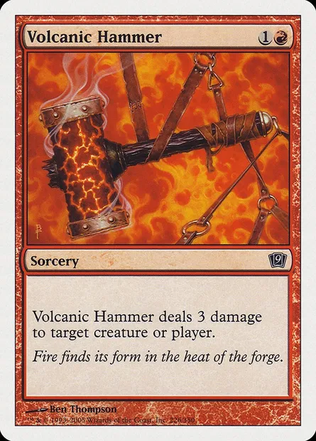 Volcanic Hammer, Magic card 9ED 226 — Ninth Edition set