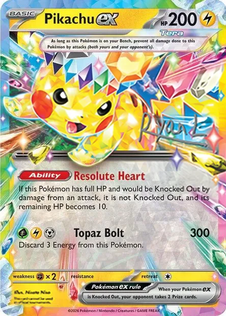 Pikachu ex, Pokémon card WCD25 ct385543 — World Championship Decks 2025 set