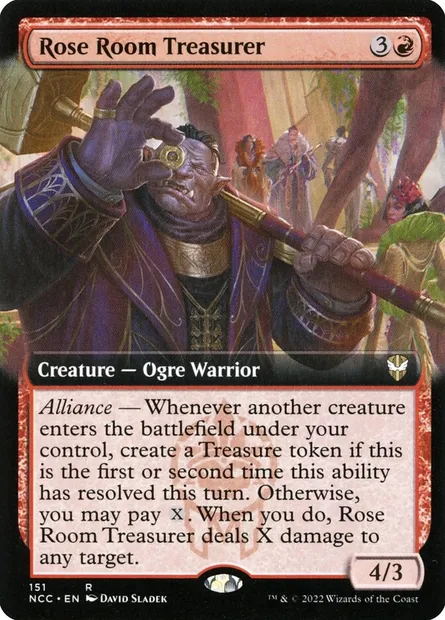 Rose Room Treasurer, Magic card NCC 151 — New Capenna Commander set