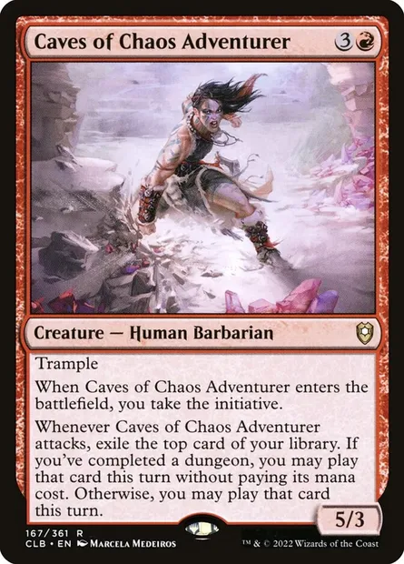 Caves of Chaos Adventurer, Magic card CLB 167 — Commander Legends: Battle for Baldur's Gate set