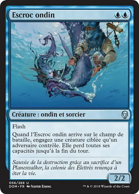 Escroc ondin, carte Magic DOM 56 — extension Dominaria