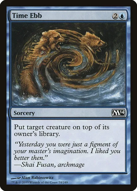 Time Ebb, Magic card M14 74 — Magic 2014 set