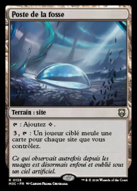 Poste de la fosse, carte Magic M3C 135 — extension Modern Horizons 3 Commander