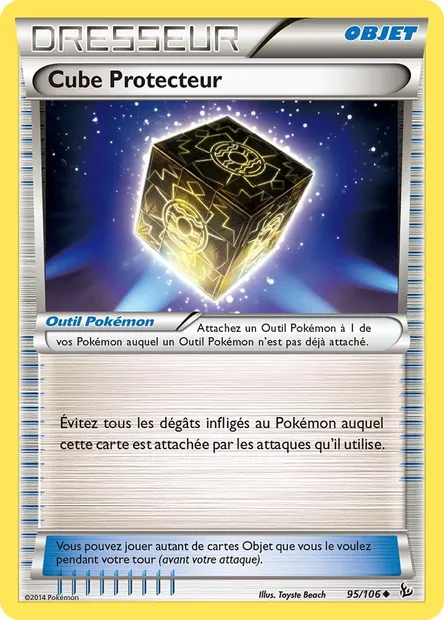 Cube Protecteur, carte Pokémon FLF 95 — extension Étincelles