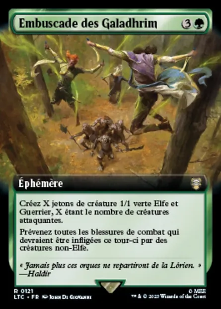 Embuscade des Galadhrim, carte Magic LTC 121 — extension Tales of Middle-earth Commander
