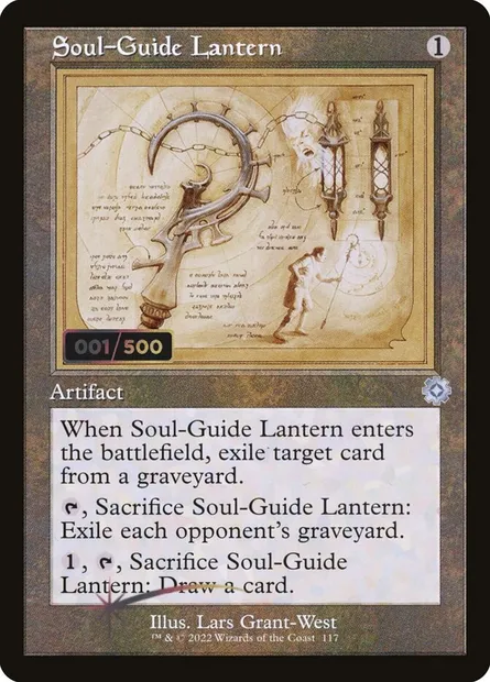 Soul-Guide Lantern, Magic card BRR 117z — The Brothers' War Retro Artifacts set